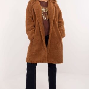 Płaszcz Damski Model DHJ-PL-19991.86 Light Brown - Italy Moda