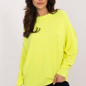 Sweter Damski Model DHJ-SW-8862.91 Fluo Yellow - Italy Moda
