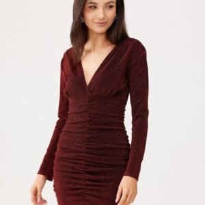 Sukienka Model Maya CBO SUK0489 Black/Bordo - Roco Fashion