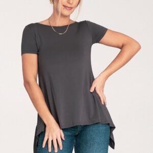 Bluzka Model M1051 Dark Grey - Figl