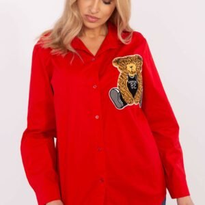 Koszula Damska Model DHJ-KS-20169.16P Red - Italy Moda