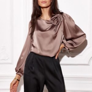 Bluzka Model Evelyn JBR BLU0194 Light Brown - Roco Fashion