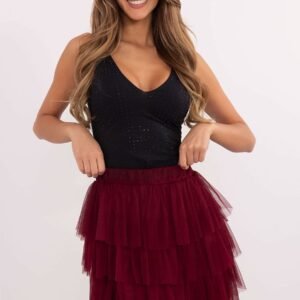 Spódnica Model TW-SD-BI-0517.84 Bordo - Och Bella