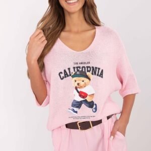 Sweter Damski Model MI-SW-2101.06 Light Pink - Italy Moda