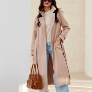 Płaszcz Damski Model Katsy BEZ PLA0041 Beige - Roco Fashion