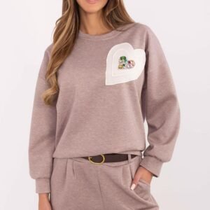 Bluza Damska Model DHJ-BL-20322.72 Dark Beige - Italy Moda