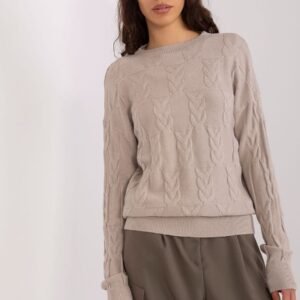 Sweter Damski Model AT-SW-2340.43 Beige - AT
