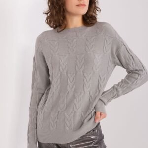 Sweter Damski Model AT-SW-2340.80 Grey - AT