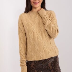 Sweter Damski Model AT-SW-2340.22 Camel - AT