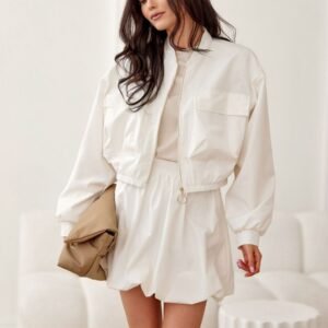 Kurtka Damska Model Paula EKR KUR0030 Ecru - Roco Fashion