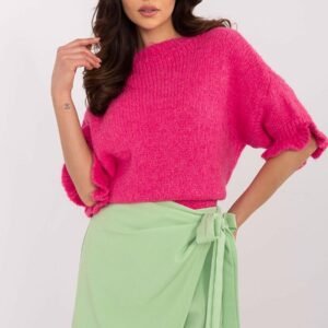 Sweter Damski Model MI-SW-2913.99 Fluo Pink - Italy Moda