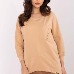 Bluzka Model CLM-BZ-1263.49 Camel - Factory Price