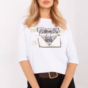 Bluzka Model CLM-BZ-0012.94 White - Factory Price