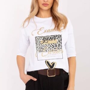 Bluzka Model CLM-BZ-0014.42 White - Factory Price