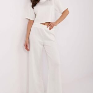 Spodnie Komplet Model DHJ-KMPL-20596.02 Ecru - Italy Moda