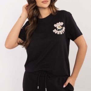 Tshirt Damski Model D12022AC02645F Black - Sublevel