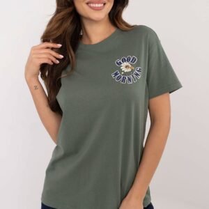 Tshirt Damski Model D12022AC02645F Khaki - Sublevel