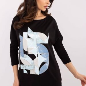 Bluzka Model CLM-BZ-0043.86 Black - Factory Price