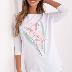 Bluzka Model CLM-BZ-0035.93 White - Factory Price