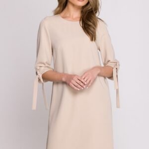 Sukienka Model S393 Beige - Stylove
