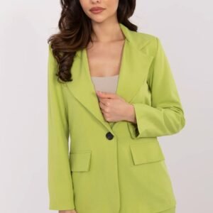 Marynarka Model DHJ-MA-18736.12 Limonka - Italy Moda