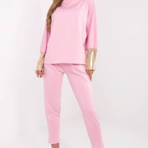 Spodnie Komplet Model DHJ-KMPL-9311.97 Light Pink - Italy Moda