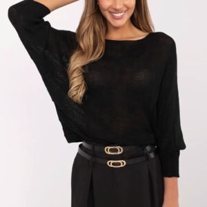 Sweter damski Model MI-SW-2504.69 Black - Italy Moda