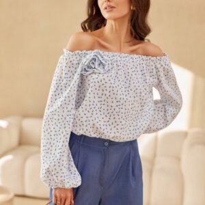 Bluzka Model Lima BLU0207-04K White - Roco Fashion