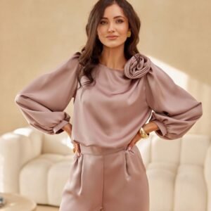 Bluzka Model Evelyn CAP BLU0194 Cappuccino - Roco Fashion