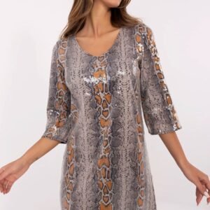 Sukienka Model LK-SK-509940.55 Dark Beige - Lakerta