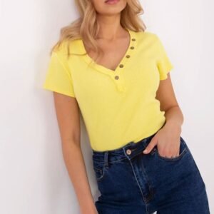 Bluzka Model DHJ-BZ-25168.00 Yellow - Italy Moda