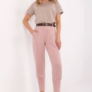 Spodnie Dresowe Model DHJ-SP-20316.16 Dark Pink - Italy Moda