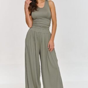 Spodnie Komplet Model M871 Oliwka - Makadamia