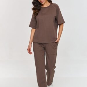 Spodnie Komplet Model M865 Czekolada - Makadamia