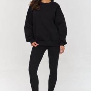 Spodnie Komplet Model A1 Black - Makadamia