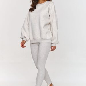 Spodnie Komplet Model A1 Beige Melange - Makadamia