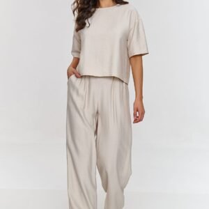 Spodnie Komplet Model M881 Light Beige - Makadamia