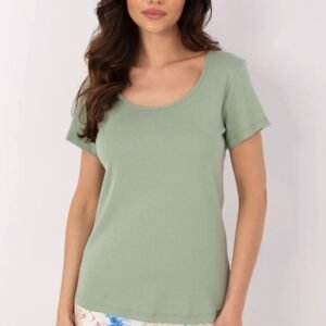 T-shirt Damski Model RV-TS-A557.66P Pistacja - Relevance