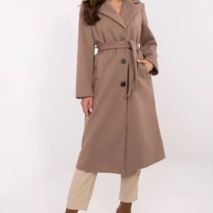 Płaszcz Damski Model MO-PL-1804.00 Dark Beige - Italy Moda
