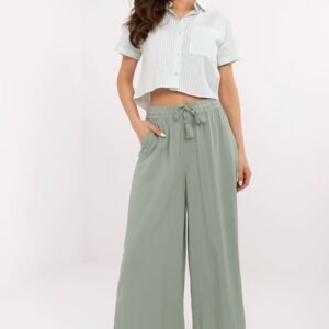 Spodnie Damskie Model D73761M62237B Pistacja - Sublevel