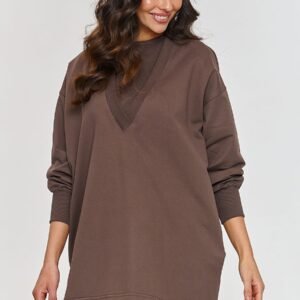 Sukienka Komplet Model M867 Czekolada - Makadamia