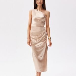 Sukienka Model Elen BEZ SUK0437 Beige - Roco Fashion