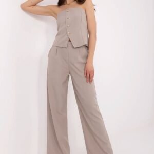 Spodnie Komplet Model MI-KMPL-A2349.75 Dark Beige - Italy Moda