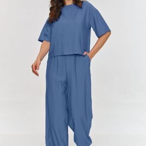 Spodnie Komplet Model M881 Blue Jeans - Makadamia