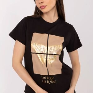 Tshirt Damski Model CLM-TS-1704.85 Black - Factory Price