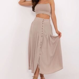 Spódnica Model D73761M50187B Dark Beige - Sublevel
