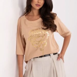 Bluzka Model CLM-BZ-1700.88 Camel - Factory Price