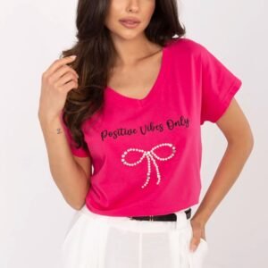 Tshirt Damski Model CLM-TS-1727.90 Fuksja - Factory Price