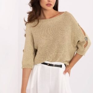 Sweter Damski Model MI-SW-1604.85 Gold - Italy Moda