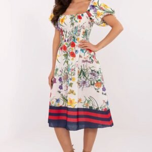 Sukienka Model DHJ-SK-19396.76 Ecru - Italy Moda